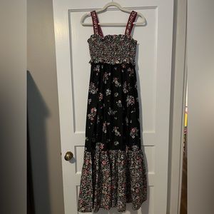 Gorgeous black and floral Hunter Bell Dress. Never worn, tags attached!